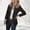 A530 Black, variant on Xdegoge Womens Open Front Blazer Single Button Notched Lapel Long Sleeve Office Casual Business Work Professional Lightweight Elegant Suit Jacket Coats