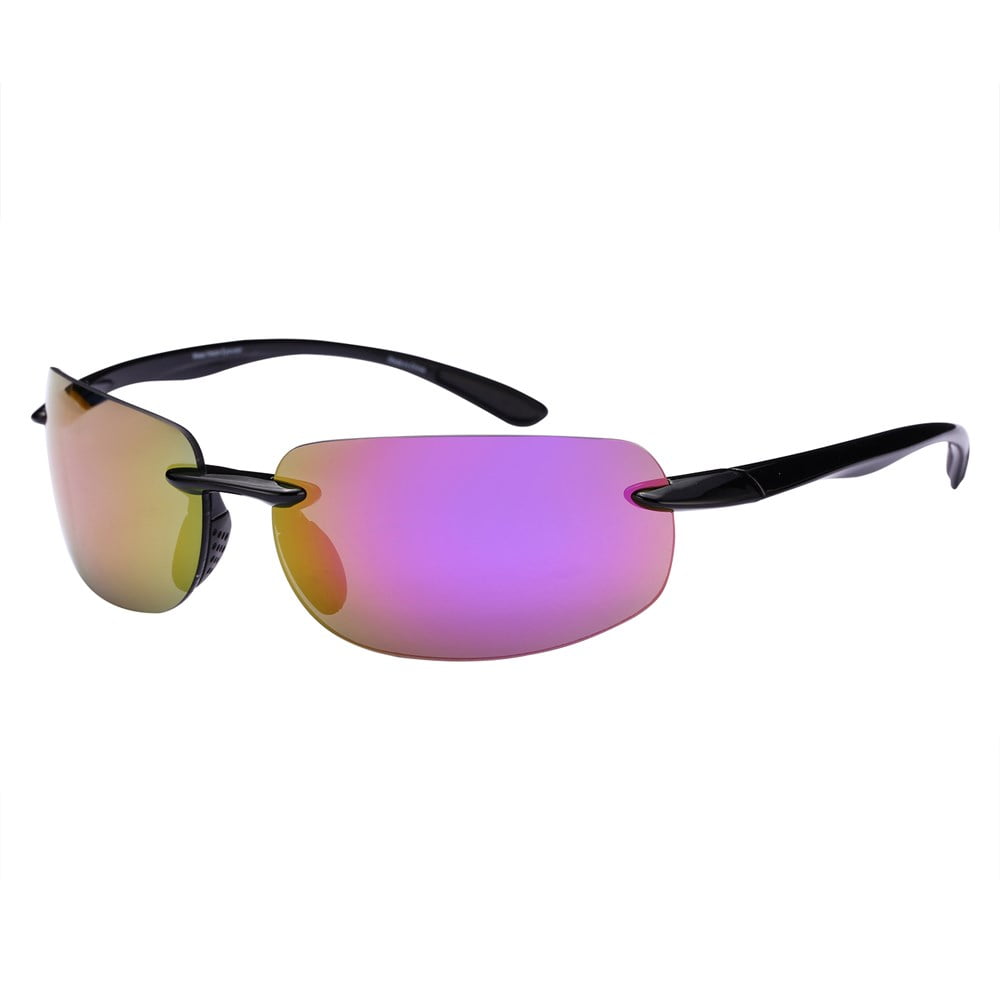 "The Influencer" Sport Wrap Polarized Sunglasses for Men and Women - Lightweight Frames - Amethyst Sunrise