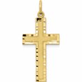 thumbnail image 1 of 10K Yellow Gold Cross Charm (32 X 16) Made In United States 10c322, 1 of 5