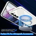 thumbnail image 4 of for Galaxy S23 Case,[Compatible with Magsafe],[10 FT Military Grade Drop Protection][Anti Yellowing] Slim Soft TPU Luxury Protective Phone Case for Galaxy S23-White 11-sam s23-03, 4 of 13