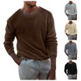thumbnail image 6 of Mens Sweater - Autumn Winter Loose Knit Long Sleeve Pullover Sweater Jacket, Soft Warm Fabric, Daily Casual Outdoor Wear, Breathable Knit, Comfortable Men's Clothing, 6 of 6