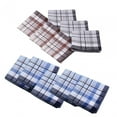 thumbnail image 3 of 12Pcs Cotton Men's Hands Party Bandanas Casual Pocket Square Hankies Color Random Style B, 3 of 9