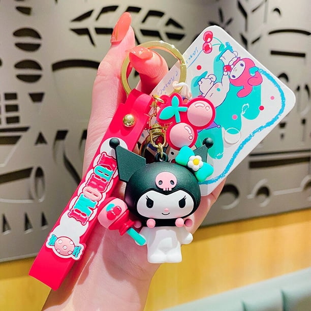 Sanrio-Llavero de dibujos animados Periphery Cherry Series Kuromi Cinnamoroll, colgante de Hello Kitty, mochila, regalo para buenos amigos YAOSANBAO BAO unisex