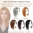 thumbnail image 5 of viviaBella Human Hair Topper - 5.1" x 5.1" Clip-In & Seamless Solution for Thinning Hair - Pepper and Salt, 10 Inch Thick Silk Base for Women(5.1"X5.1" 10inch Pepper and Salt), 5 of 5