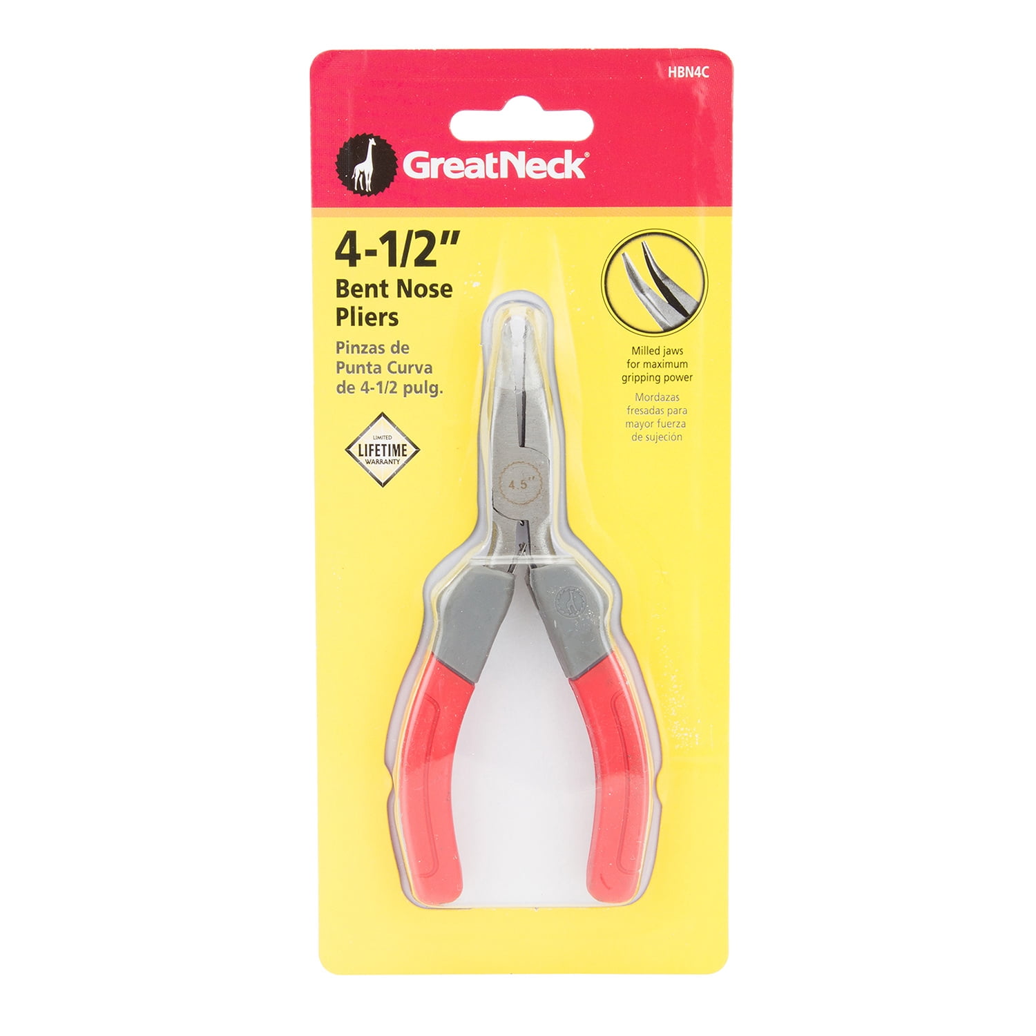 4-1/2" BENT NOSE PLIERS