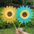 thumbnail image 5 of Molino de viento de girasol de plástico de 28 cm, juguetes para niños, molino de viento giratorio colorido, regalo de jardín de infantes, 5 of 5