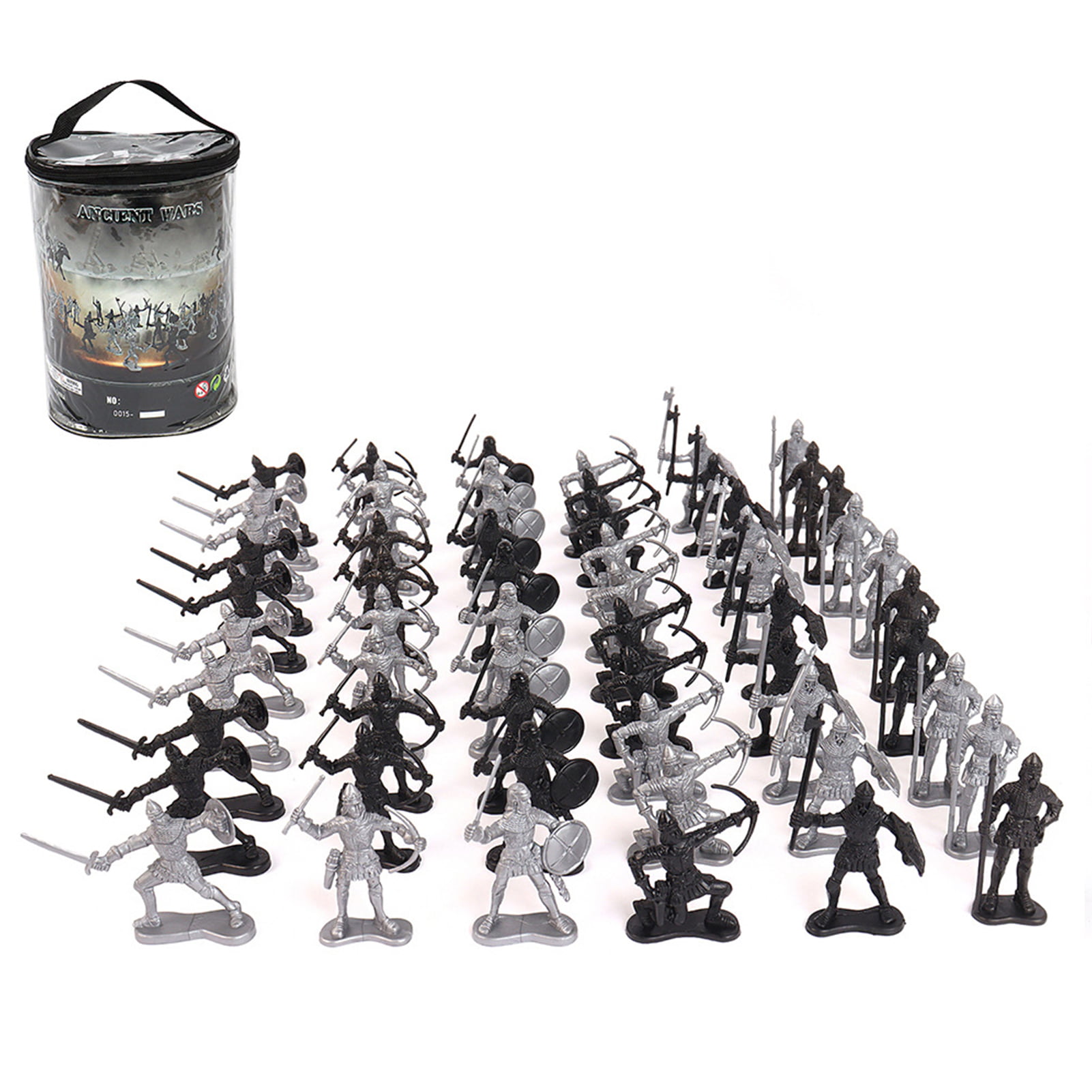 Medieval Knights Catapult Castle Toy Army Soldiers Infantry Figure Set DIY Gift 