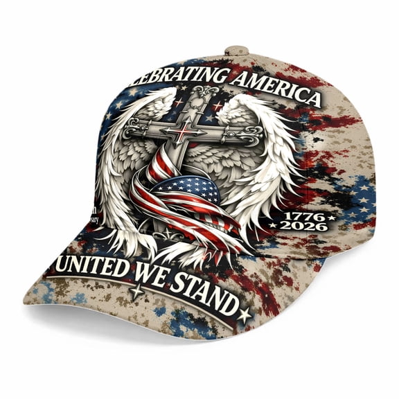 250th Anniversary Baseball Cap Independence Day Unisex Fashion Casual Patriotic Print Visor Hat For Sun Outdoor Activities Khaki - One Size