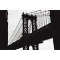 thumbnail image 2 of Martin, Rikard 32x23 Black Ornate Wood Framed with Double Matting Museum Art Print Titled - Manhattan Bridge, 2 of 4
