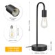 thumbnail image 1 of Tomshine Industrial Table Lamp with Two USB Charge Ports Stepless Dimmable Vintage Bedside Nightstand Lamp for Bedroom Living Room (Bulb Included), 1 of 5