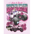thumbnail image 2 of Monster Jam Women's Short Sleeve Graphic T-Shirt Lavender Sparkle Smash, 2 of 2