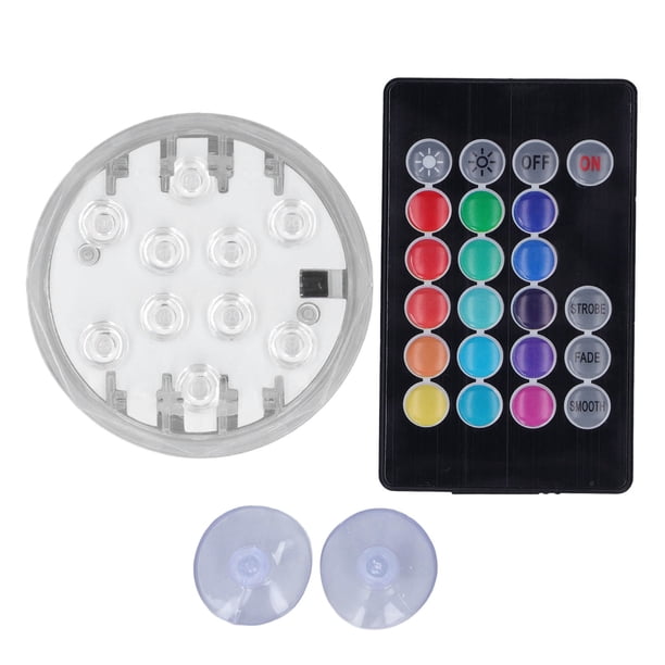 RGB Underwater Spot Light with Remote Control Submersible LED Light ...
