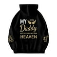 thumbnail image 5 of My Daddy Watches Over Me From Heaven Hoodies for Women Memorial Hoodie Graphic Hooded Sweatshirt Pullover with Pockets, 5 of 6