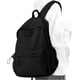 thumbnail image 1 of Black School Backpack, Cute Bookbag For School Teens Gilrs Boys, Casual Back Pack Rucksack, Lightweight Daypack C Black, 1 of 5