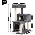 thumbnail image 2 of Cat Tree es Cat Tower with Dual Condos for Indoor Cats Plush Cat House with Padded Perch Scratching Ramp and Posts and Replaceable Balls, 2 of 7