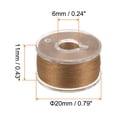 thumbnail image 2 of Uxcell Prewound Bobbin Thread Set with Storage Plastic Case for Embroidery and Sewing Machine, Tan, 2 of 6