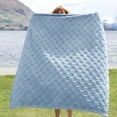 thumbnail image 2 of Manta de cama, azul marino, supersuave, 130 x 180 cm, 2 of 7