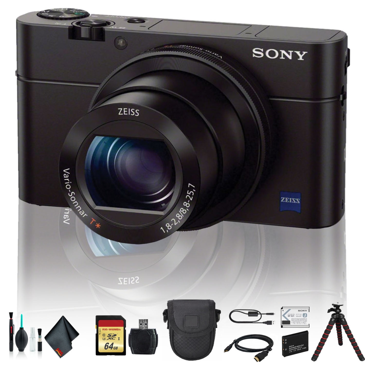Sony Cyber-shot DSC-RX100 IV Camera DSCRX100M4/B With Soft Bag