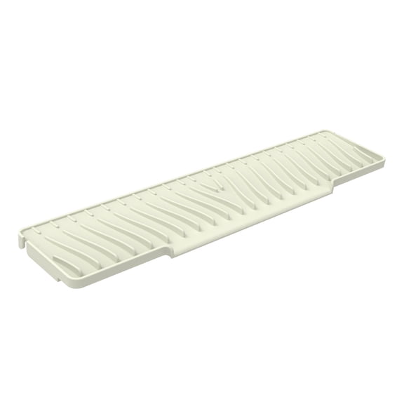 Faucet Sink Splash Guard Silicone Drain Mat for Kitchen Sink Anti-Slip Water Catcher Pad with Striped Grooves