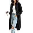 thumbnail image 2 of IUYRTFE Women Mid Length Zip Up Coat with Pockets for Winter Casual Daily Wear, 2 of 7