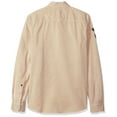 thumbnail image 2 of Buffalo David Bitton Mens Silvur-X Button Up Shirt, Beige, Medium, 2 of 3