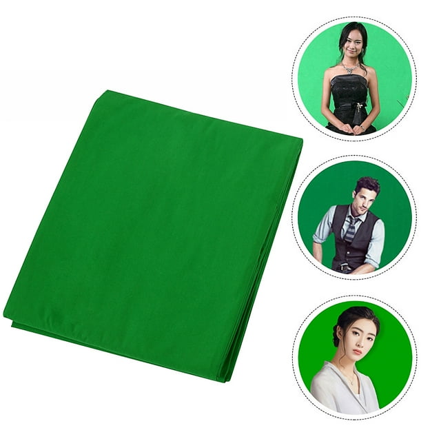 Minkissy 1Pack Photography Background Fabric Green Color Lightweight Suitable For Home Use