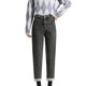 thumbnail image 1 of Gibobby Pantalones mujer invierno Vaqueros rectos de forro polar para mujer, cintura alta, sueltos, ajustables, gruesos, cálidos(GY1 CH), 1 of 4
