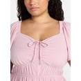 thumbnail image 2 of Terra & Sky Women's Plus Tiered Mini Dress, Sizes 0X-5X, 2 of 5