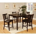 thumbnail image 2 of Furniture of America Villa Wood 5-Piece Counter Dining Set, Espresso, 2 of 8