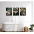 thumbnail image 2 of 3Pcs Romantic Vintage Floral Bathroom Wall Art Canvas Posters Prints Pictures Bathtub Sink Shower Paintings Wall Decor for Home Decoration, 2 of 6