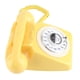 thumbnail image 5 of Teléfono de disco rotatorio retro Teléfono fijo vintage Teléfono de escritorio (amarillo), 5 of 15