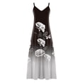 thumbnail image 5 of Fankiway Mode Robe d'Été Sexy Sans Manches Col Rond Fendu Robe de Plage Grande Taille, 5 of 5