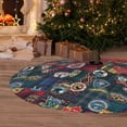 thumbnail image 6 of Sikiie Adventure Camping Badge 30-48 inches {designName} Print Christmas Tree Skirt Snowman Xmas Tree Skirt with Edge Christmas Decorations for Holiday Party30", 6 of 7