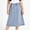 Light Blue, variant on Cethrio Girls Jean Skirts Size 10-12, Summer Elastic Waist A-Line Casual Denim Skirts Midi Skirts Light Blue