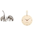 thumbnail image 1 of Figuras De Elefante De Cerámica Y Reloj De Pared Nórdico Moderno, Escultura Decorativa De Animal, Adorno Para El Hogar, Estante, Dormitorio, Decoración De Oficina., 1 of 8