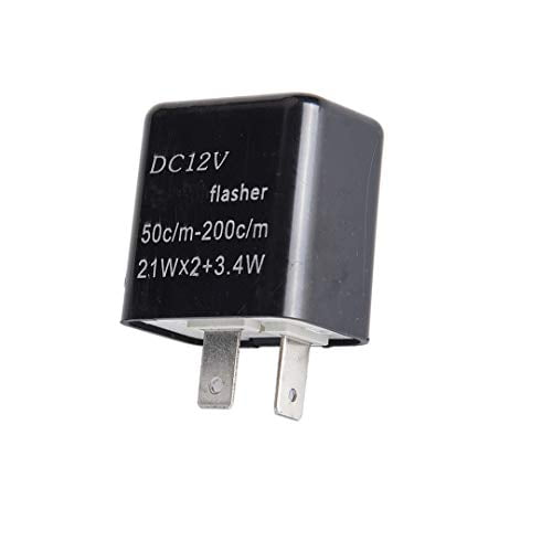 Adjustable LED Flasher Relay for Honda Grom 125 (2014-2025), Kawasaki ZX6R (2009-12), 250R (2008-12), Ninja 300 (2013-17) | For LED Turn Signals, Direct Replacement | Vehicle Parts & Accessories