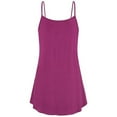 thumbnail image 4 of Sleeveless Spaghetti Strap Double Breasted Plain Shift Dress, 4 of 6