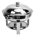 thumbnail image 1 of Chafing Chafing Dish Buffet Set 6L Chafer Redondo De Acero Inoxidable Y Calentador De Buffet Con Estufa De Alcohol Desmontable Para Fiestas Bodas Catering, 1 of 7
