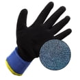 thumbnail image 4 of Better Grip Winter Insulated Double Lining Rubber Coated Work Gloves, 3 pairs/pack, Blue/Extra Large, 4 of 5