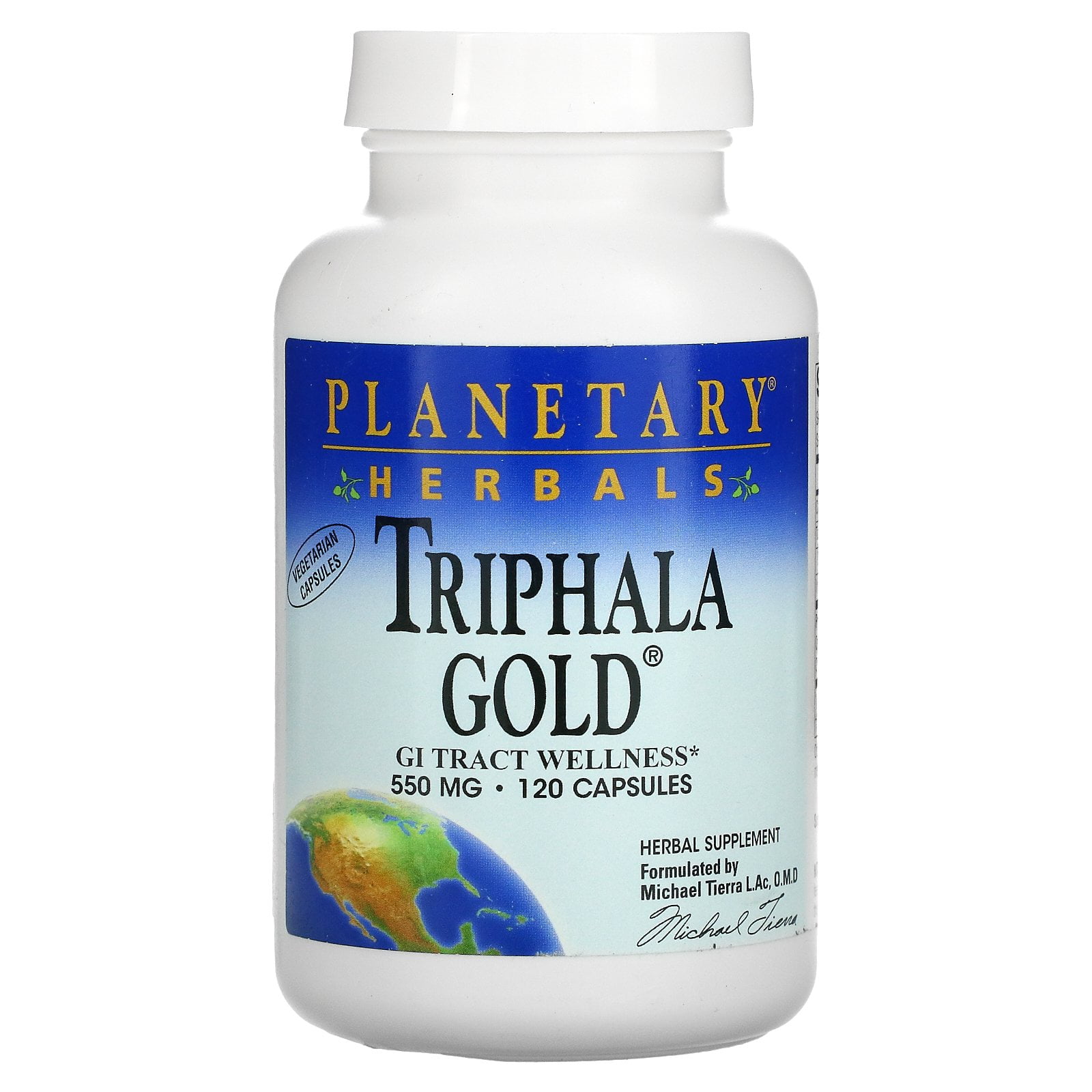 Herbals Triphala Gold 550 mg. 120 Vegetarian Capsules