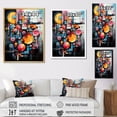 thumbnail image 4 of Designart "Fusion of the Future IV" Abstract Collages Floater Framed Canvas Art Print, 4 of 7