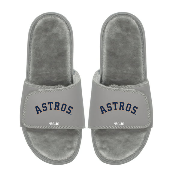 Unisex ISlide Houston Astros Logo Fur Slide Sandals