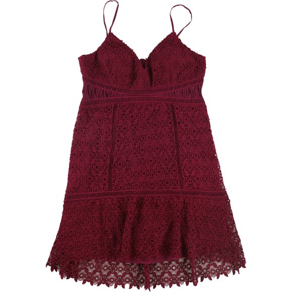 GUESS Womens Forbidden A-line Dress, Pink, Small