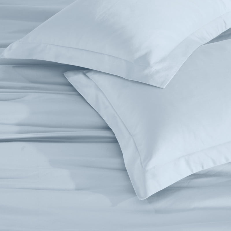 Superior 650 Thread Count Egyptian Cotton Duvet Cover Set, Baby Blue, Twin
