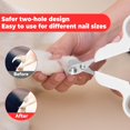 thumbnail image 3 of Pet Nail Clippers for Cats Professional Small Dog Nail Trimmers Cat Bird Bunny Puppy Pet Nail Clippers for Novice Pet Families (Grey), 3 of 5