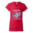 thumbnail image 2 of Thank a Farmer Thank a Veteran Eat In Peace Women's Standard V-Neck Tee, Red, Large, 2 of 3
