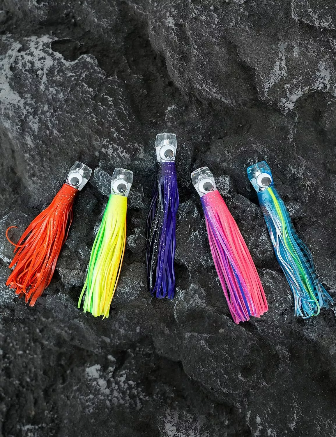 BLUEWING 9in Big Game Trolling Lure 5pcs Deep Sea Fishing Lures Tuna Lures with Stainless Steel Hook