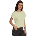 thumbnail image 4 of Women's Crew Neck Short Sleeve T Shirt Summer Casual Loose Workout Top, 4 of 6