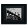 thumbnail image 2 of Trademark Fine Art "Brooklyn Bridge 5" Canvas Art by CATeyes, Black Matte, Black Frame, 2 of 5