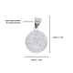 thumbnail image 4 of Medalla San Benito plata .925, 4 of 4